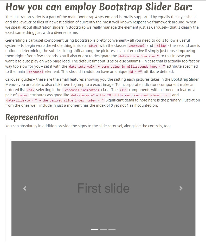  Bootstrap Slider Responsive 