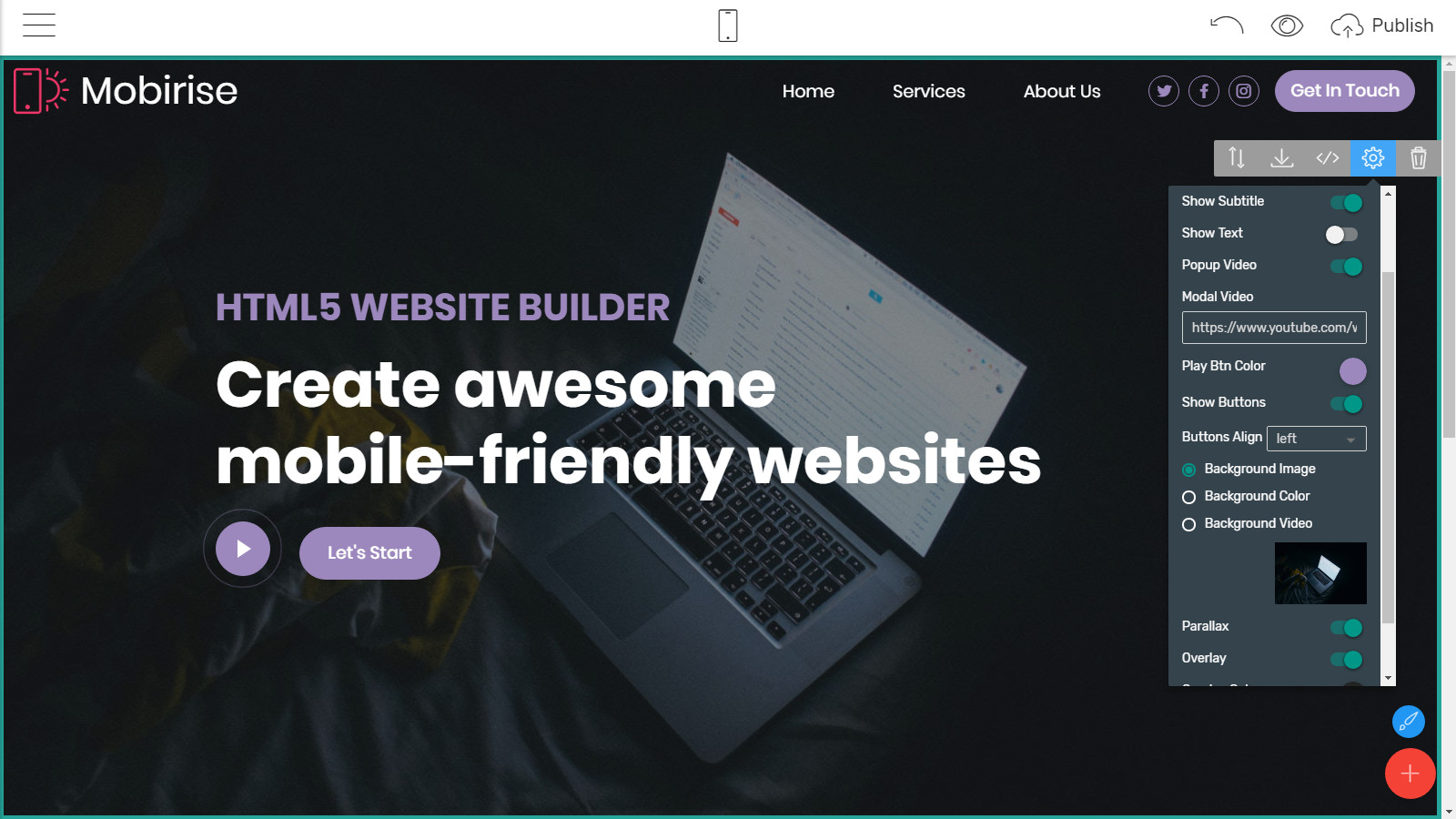 mobile-friendly webpage themes